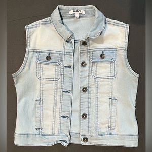 Children’s DKNY Light Blue Faded Jean Vest
